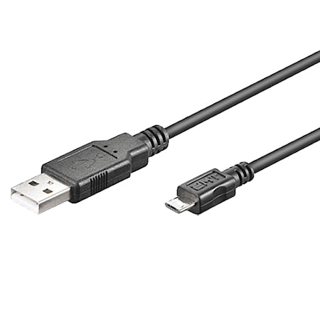 Ladd&Synk kab. MicroUSB 1m Svart