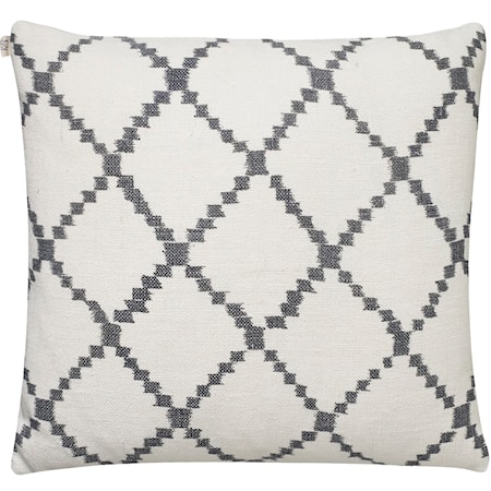 Ikat Kerela Kuddfodral Linne Grå 50x50 cm