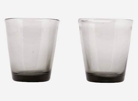 Glas Houston Ø 8x9 cm Grå