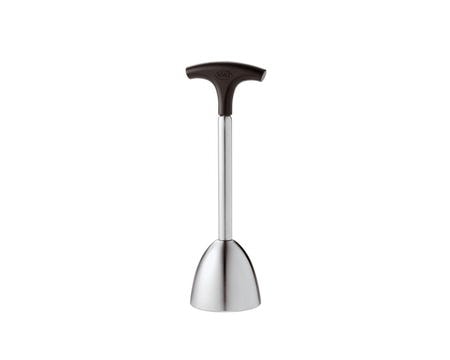 Äggskalare stål/svart 14 cm