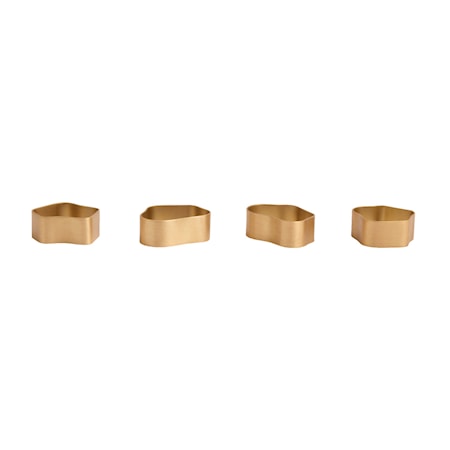 Capri Servettring Guld Organic
