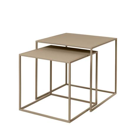 Satsbord metall beige Fera Nomad Blomus