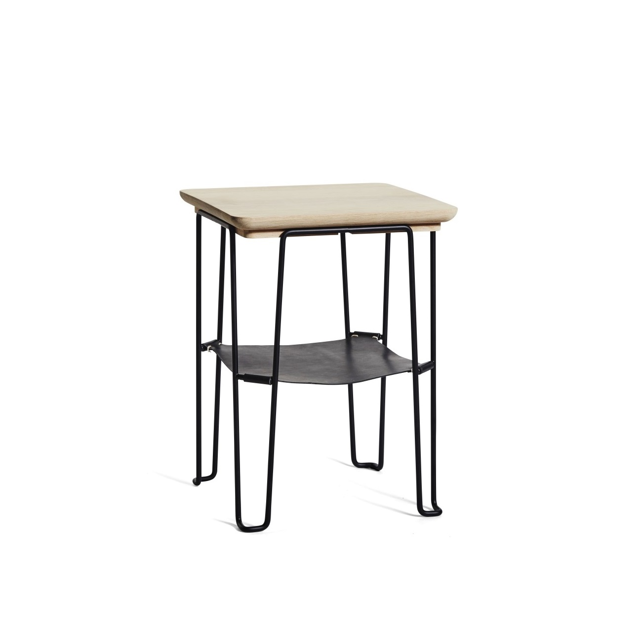 GAUCHO sidobord hylla såpad ek / svart, Mavis