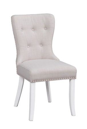 Ina stol offwhite/vita ben