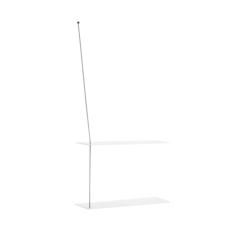 Woud Stedge hylla 60 cm vitlackerad