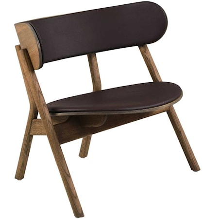 Oaki Loungestol helvadderad- smoked oak