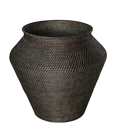 AMAZON snake basket L deep brown