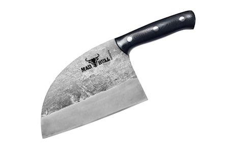 Mad Bull - Serbisk kockkniv 18cm svart handtag