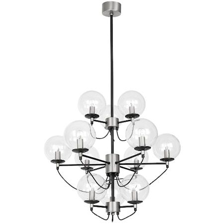 Perla 12 Glas/silver/svart