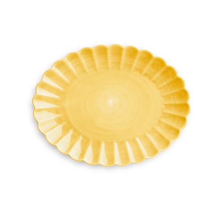 Oyster Fat Gul 35x30cm
