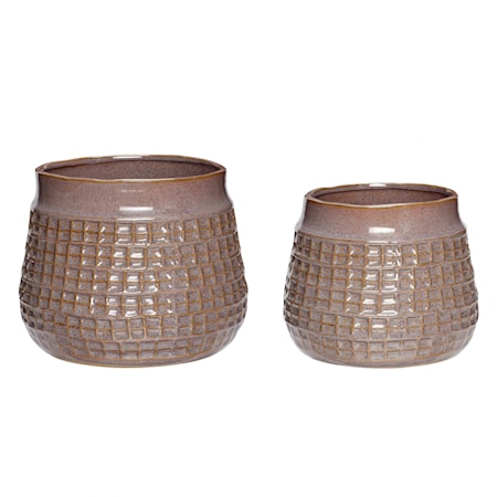Kruka Keramik Lila 2 st