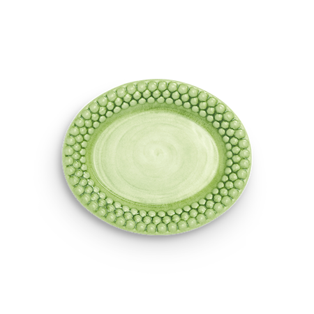 Bubbles Oval Tallrik Grön 20 cm