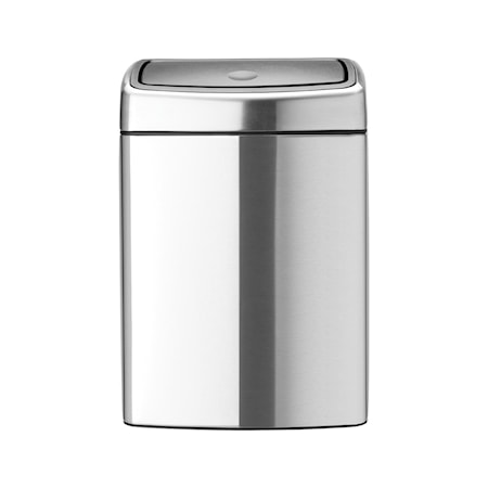 Touch Bin Rektangulär, plastinnerhink 10 L Mattborstat Stål /F.P.P.