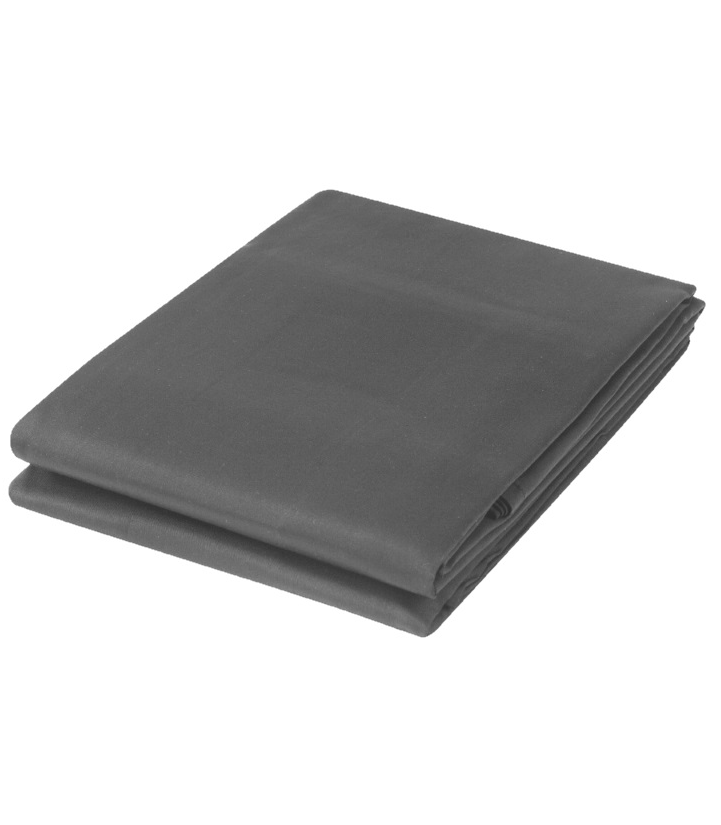 Kuvertlakan 105 x 210 percale mörkgrå, Värnamo of Sweden
