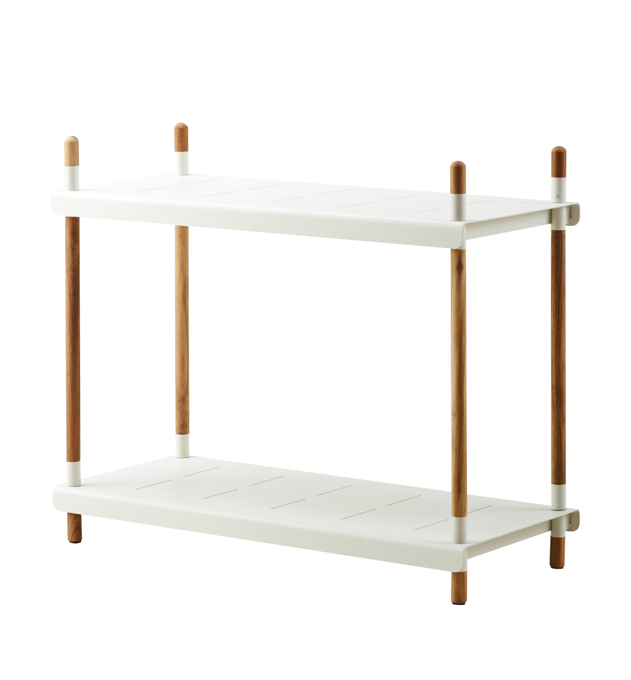 FRAME bokhylla h:84 cm vit/teak, Cane-line