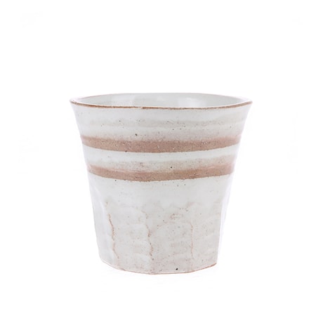 Japansk Keramik Mugg Vit/Terra
