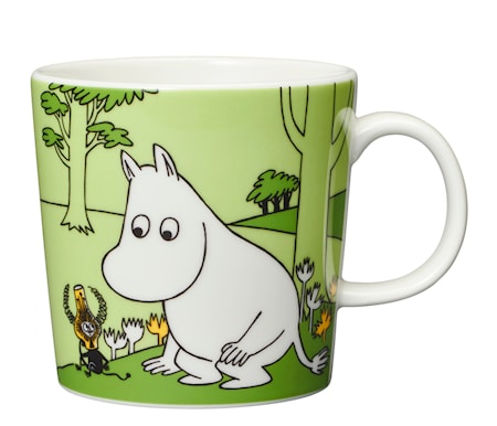 Mumin mugg 30 cl Mumintrollet gräsgrön