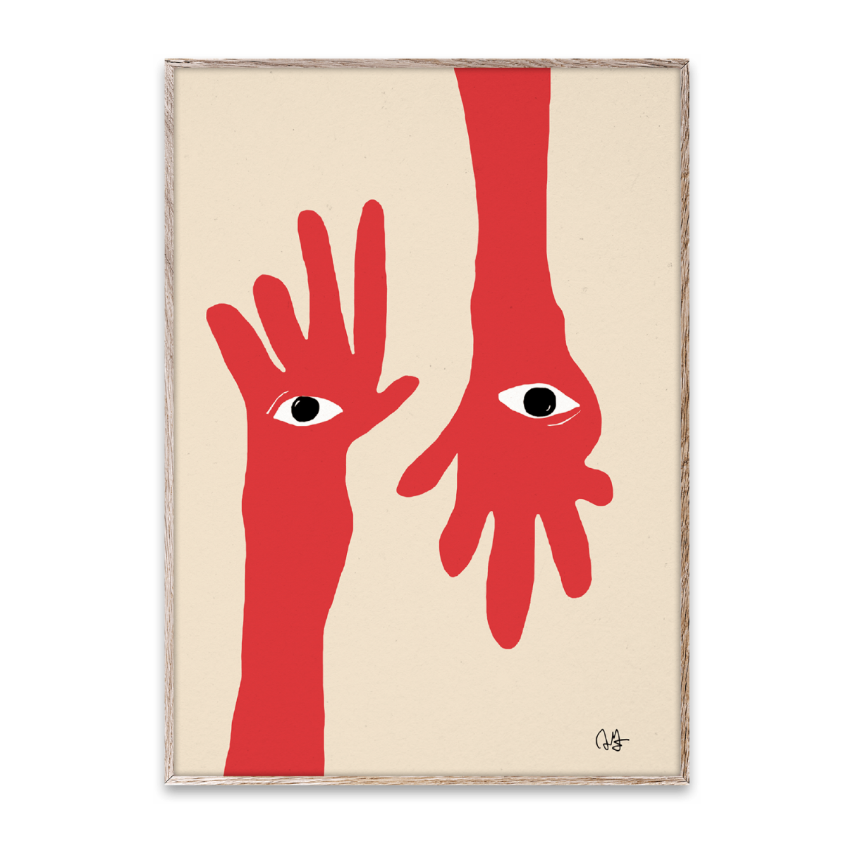 Paper Collective Poster Hamsa Hands 30x40 cm