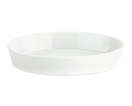 Fat ovalt vit 31x23 cm