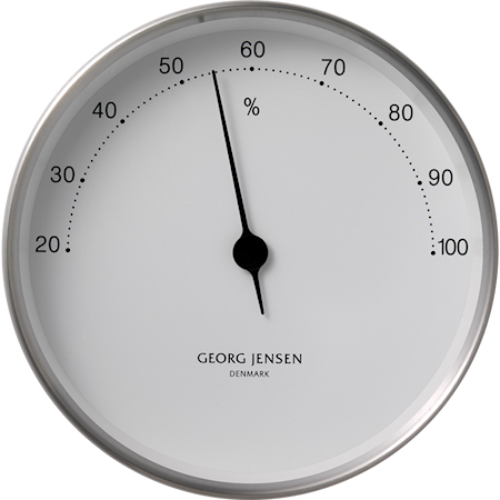 Henning Koppel Hygrometer 10cm Stål/Vit