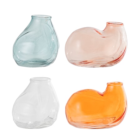 Vas Multi-color Glas set av 4