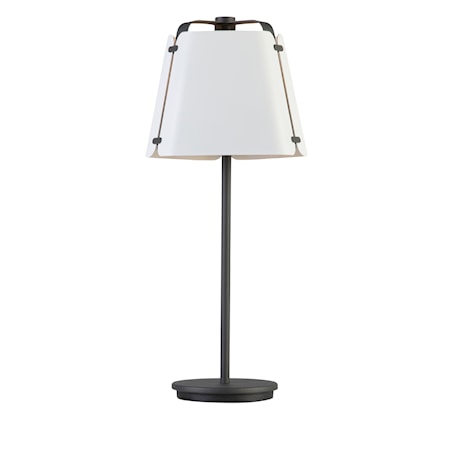 Fold Bordslampa Antracit/Vitstruktur 27 cm