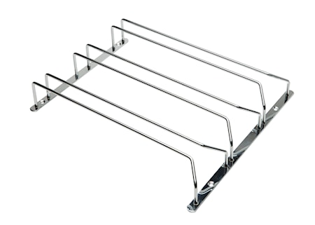 Glashängare 3 spår Krom
