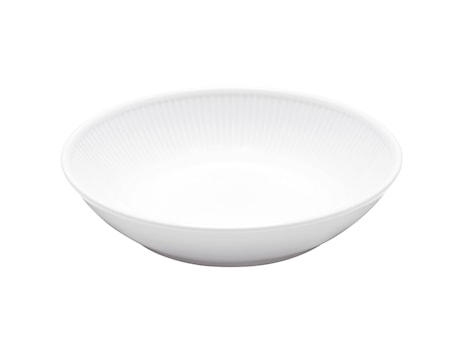 Plissé Sallad/Pastatallrik 20 cm Vit