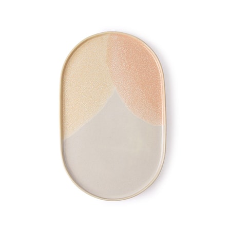 Gallery Keramik Tallrik Oval Pink/Nude