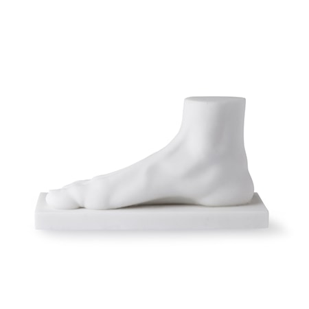 Polystone foot statue