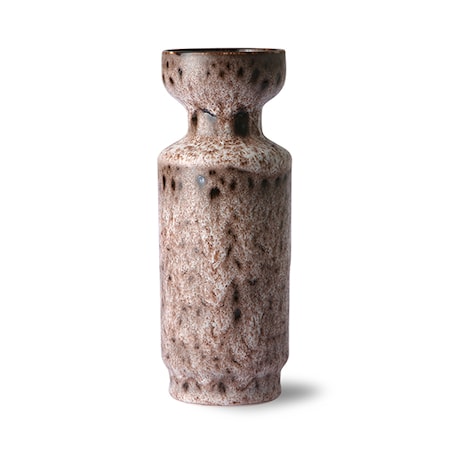 Retro Ceramic Vas Lava Brown