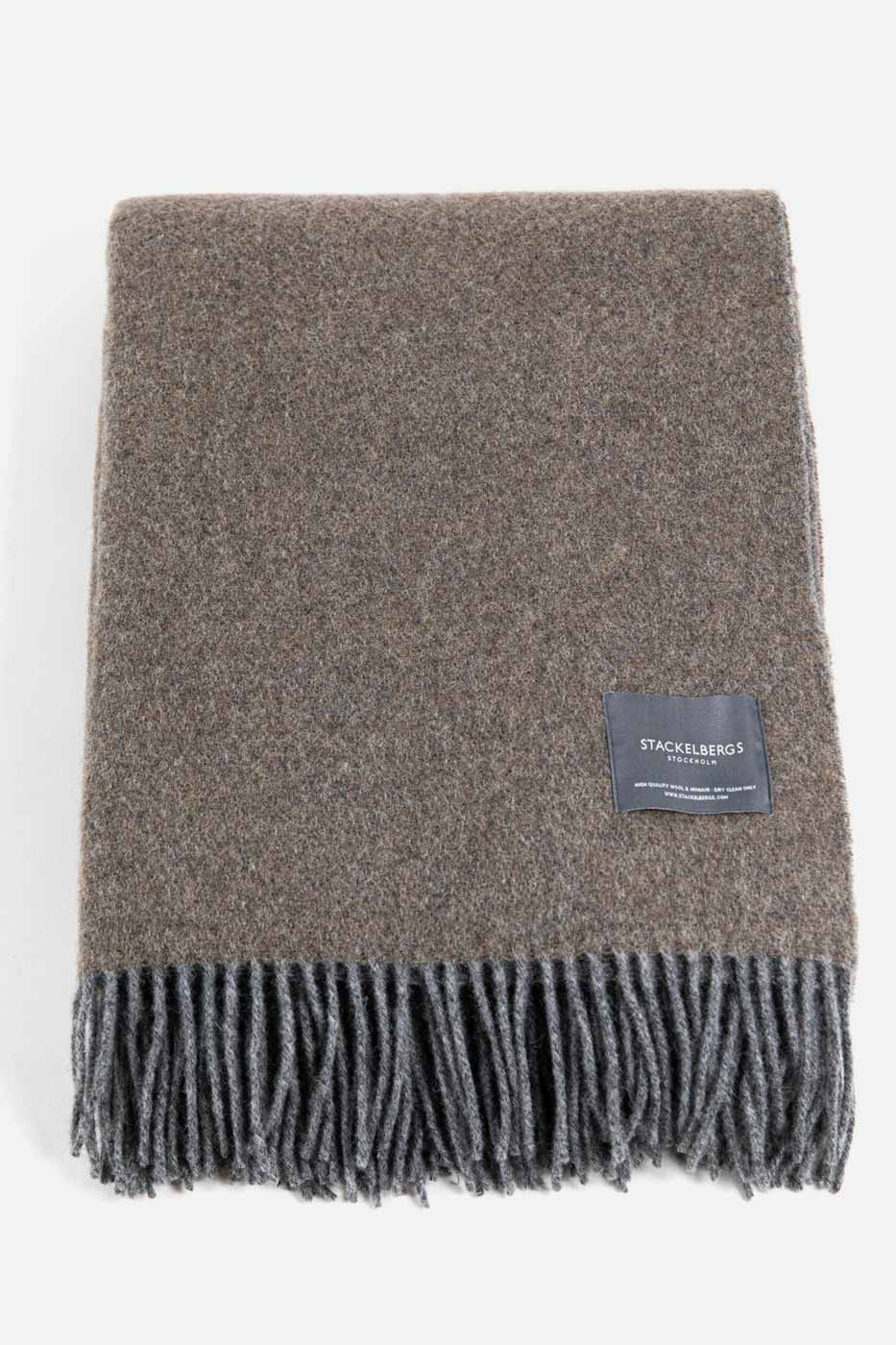 Pläd Oscar 130x170 Fossil & grå