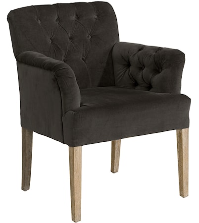 Stamford Fåtölj Sammet Iron Grey