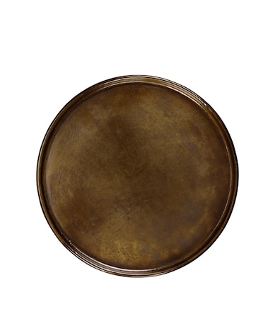 ZELDA under plate vintage brass