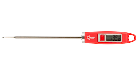 Digital hushållstermometer, röd