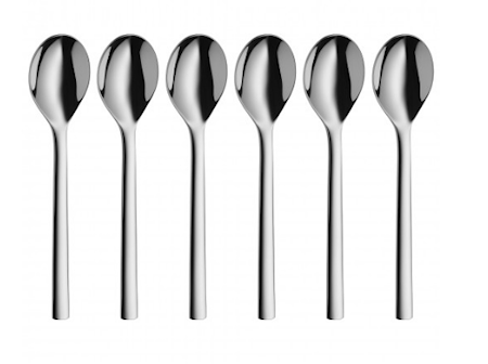 Nuova tesked blank stål 13,5cm 6-pack