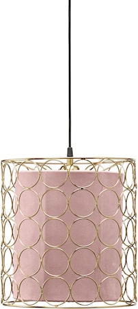 Taklampa Ring Guld/Rosa