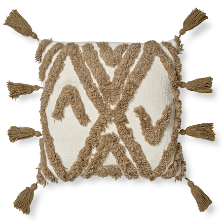 Copenhagen Kuddfodral Vit/Tan 50x50 cm