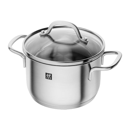 Pico Gryta med glaslock hög 1,5 L, Ø 14 cm