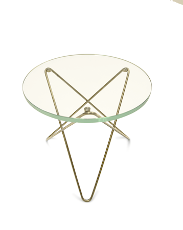 Mini O-table glass sidobord