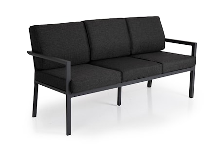 Delia 3-sits Antracit med dynor