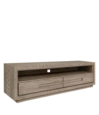 HUNTER media bench 180cm antique grey oak