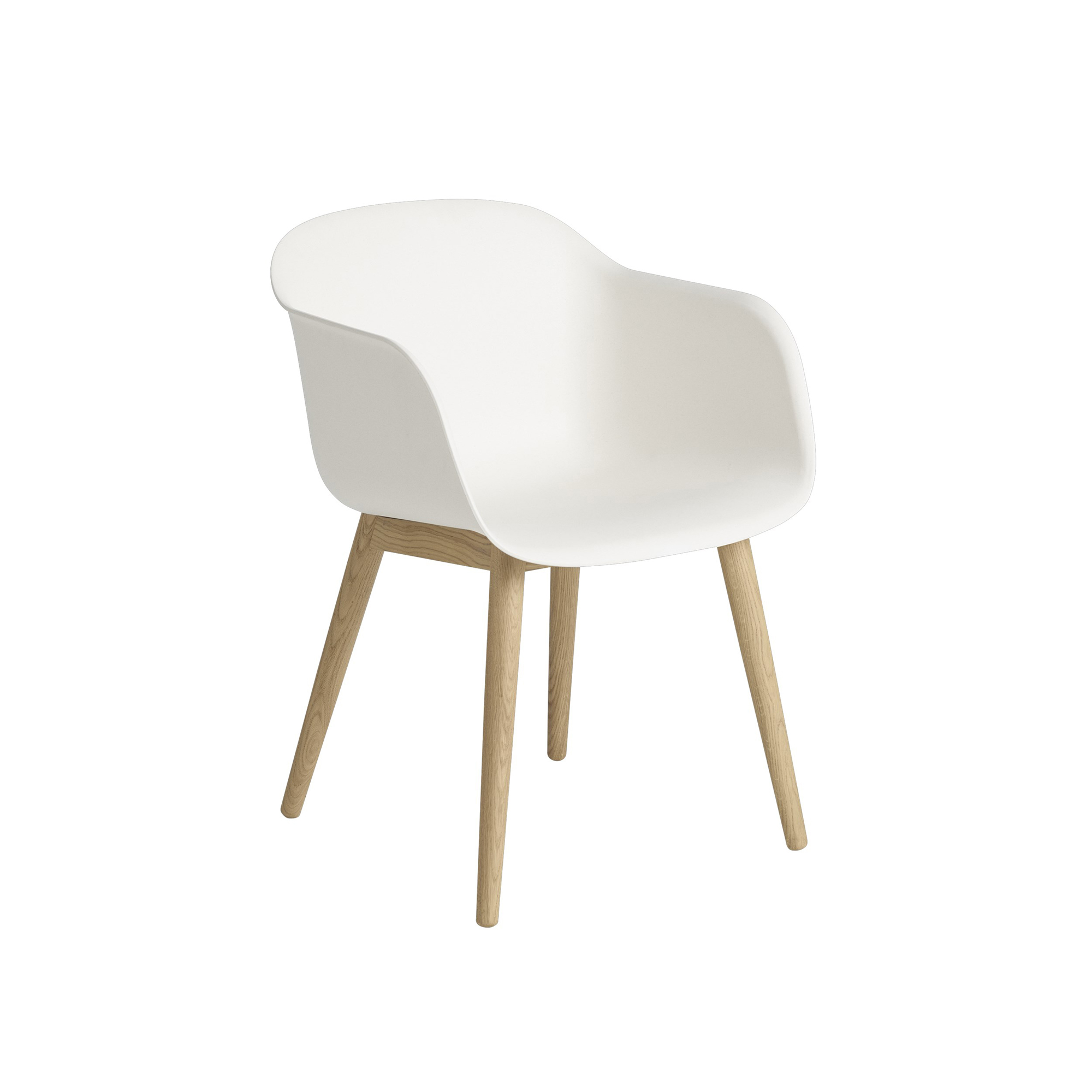 Muuto Stol Fiber wood vit/ek
