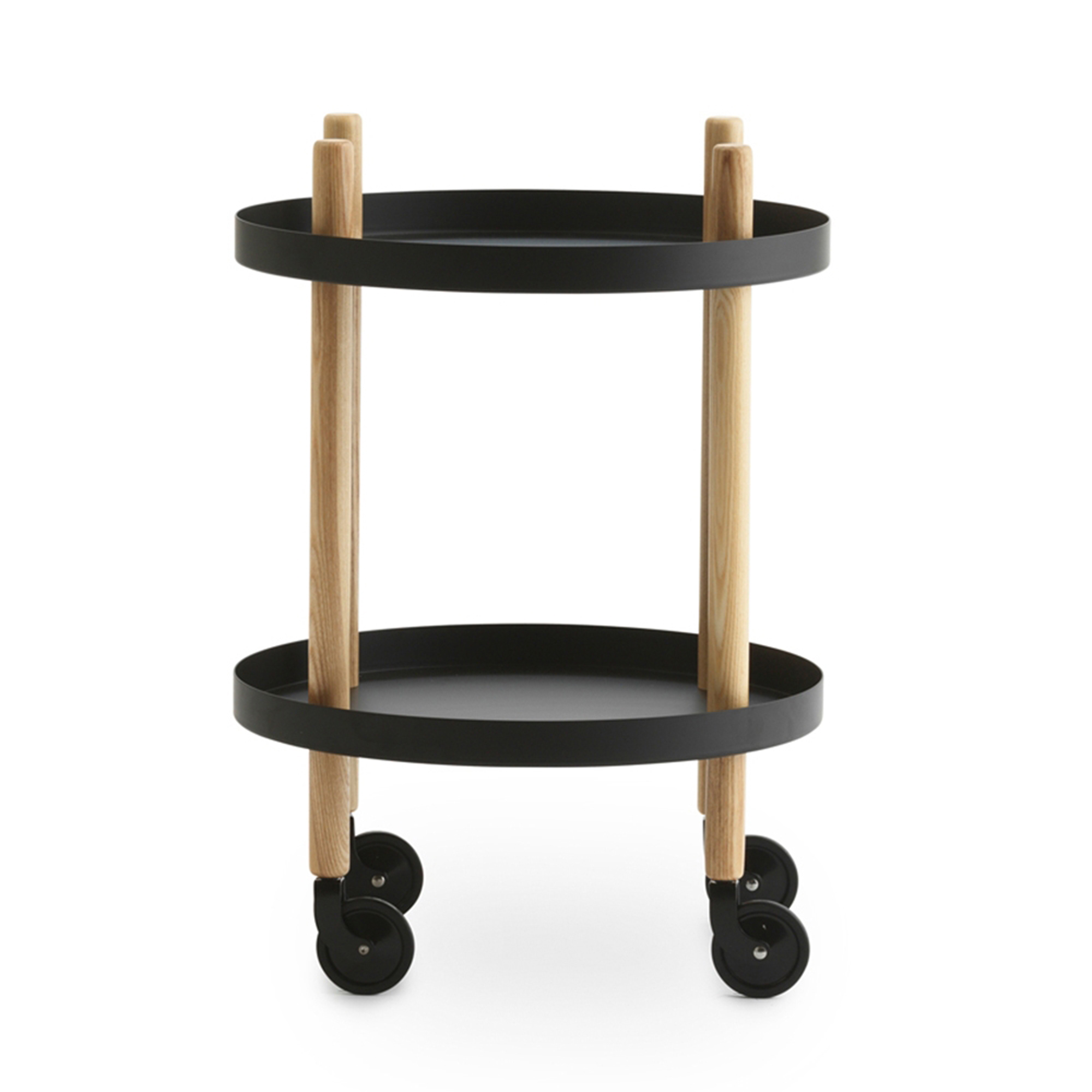 Normann Copenhagen Serveringsvagn Block rund svart