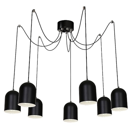 Spider 7 Taklampa Svart