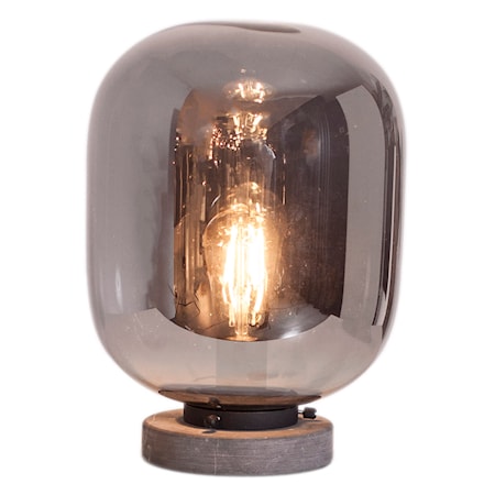 Leola Bordslampa Svart marmor/rökgrå 31cm