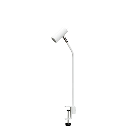 Cato Curved Bordslampa för bordskiva Vit
