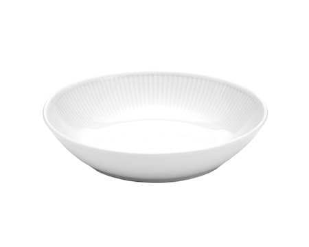 Plissé Sallad/Pastatallrik 23 cm Vit