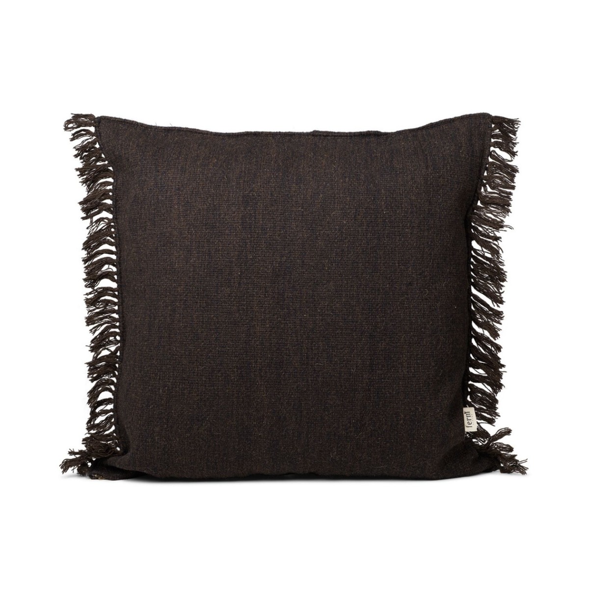 Ferm Living Kudde Kelim Fringe XL Brun