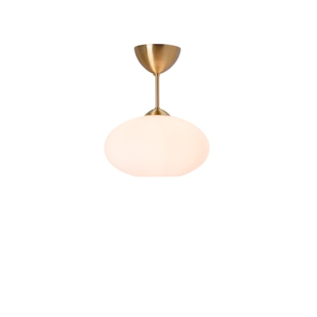 Bullo Plafond Mässing Opalglas 32 cm